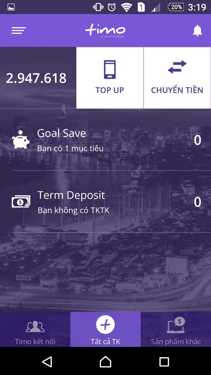 thanh toán tiền điện qua ngân hàng timo