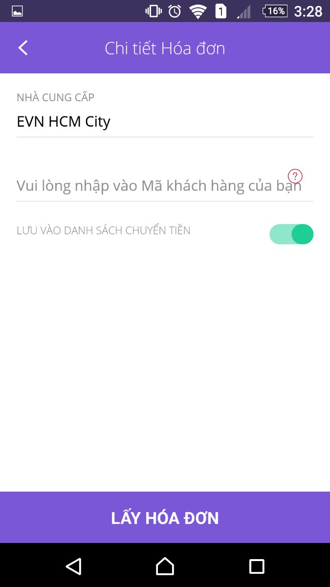 thanh toán tiền điện qua ngân hàng timo