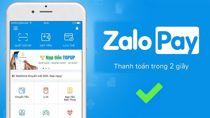 Cách nạp thẻ Vinaphone cho thuê bao khác qua ví điện tử ZaloPay