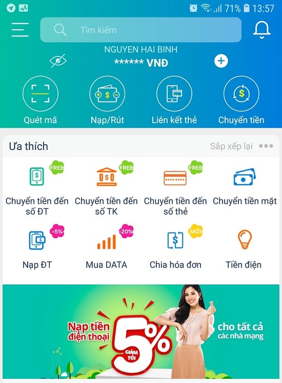 Cách nạp thẻ Viettel bằng mã QR qua ứng dụng ViettelPay 1