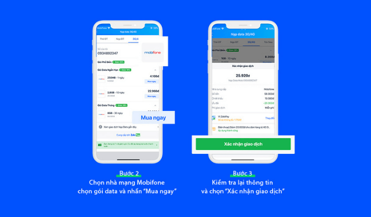 Các bước đăng ký mạng 4G Mobie qua Zalo | ZaloPay