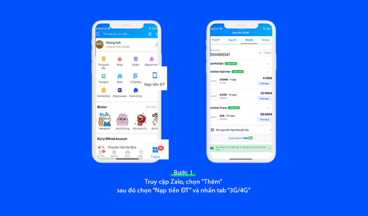 Các bước đăng ký mạng Mobie qua Zalo | ZaloPay