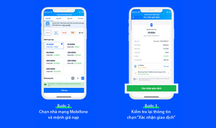 Hướng dẫn nạp thẻ Mobifone online trên ZaloPay | ZaloPay