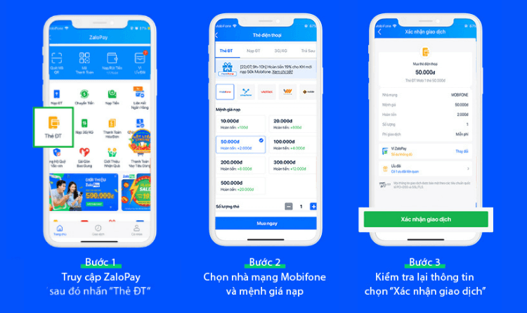 Hướng dẫn mua thẻ điện thoại trên ứng dụng ZaloPay | ZaloPay