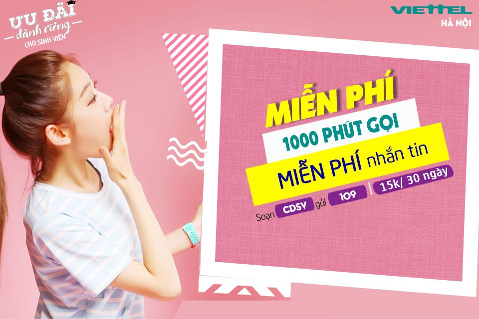 Ưu đãi khi tham gia Cộng đồng sinh viên Viettel (Nguồn: Viettel-hanoi.vn)