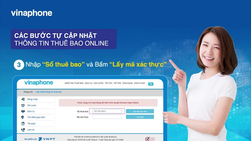 Cách đăng ký sim Vinaphone qua website (Nguồn: youtube.com)