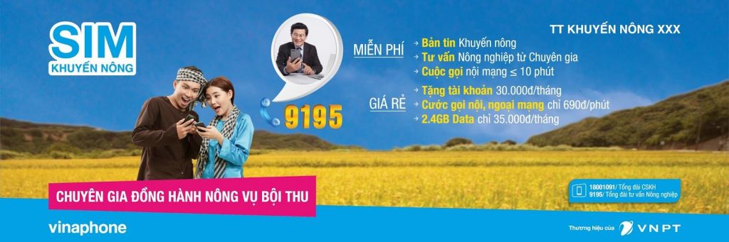 Sim Khuyến Nông đồng hành cùng bà con- cho mùa bội thu