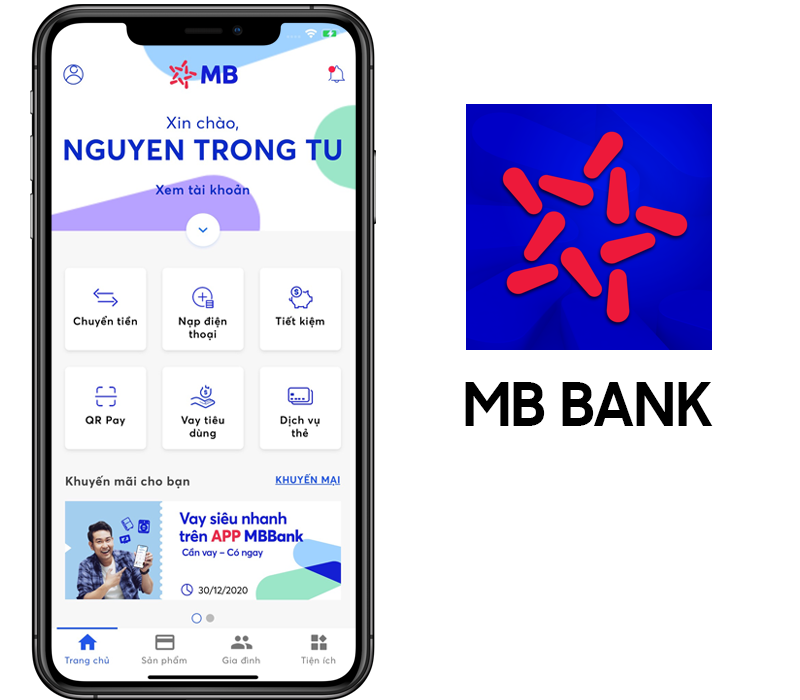Ứng dụng kiếm tiền trực tuyến - MB Bank