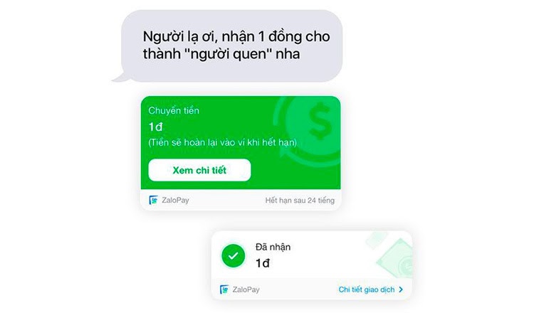 Bao nhiêu tiền cũng chuyển từ 1 đồng