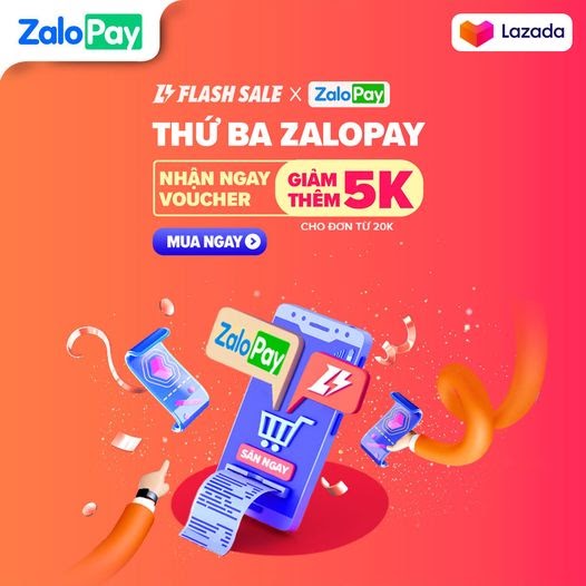 Liên kết với ZaloPay, người dùng có thể nhận được nhiều mã giảm giá Lazada | ZaloPay