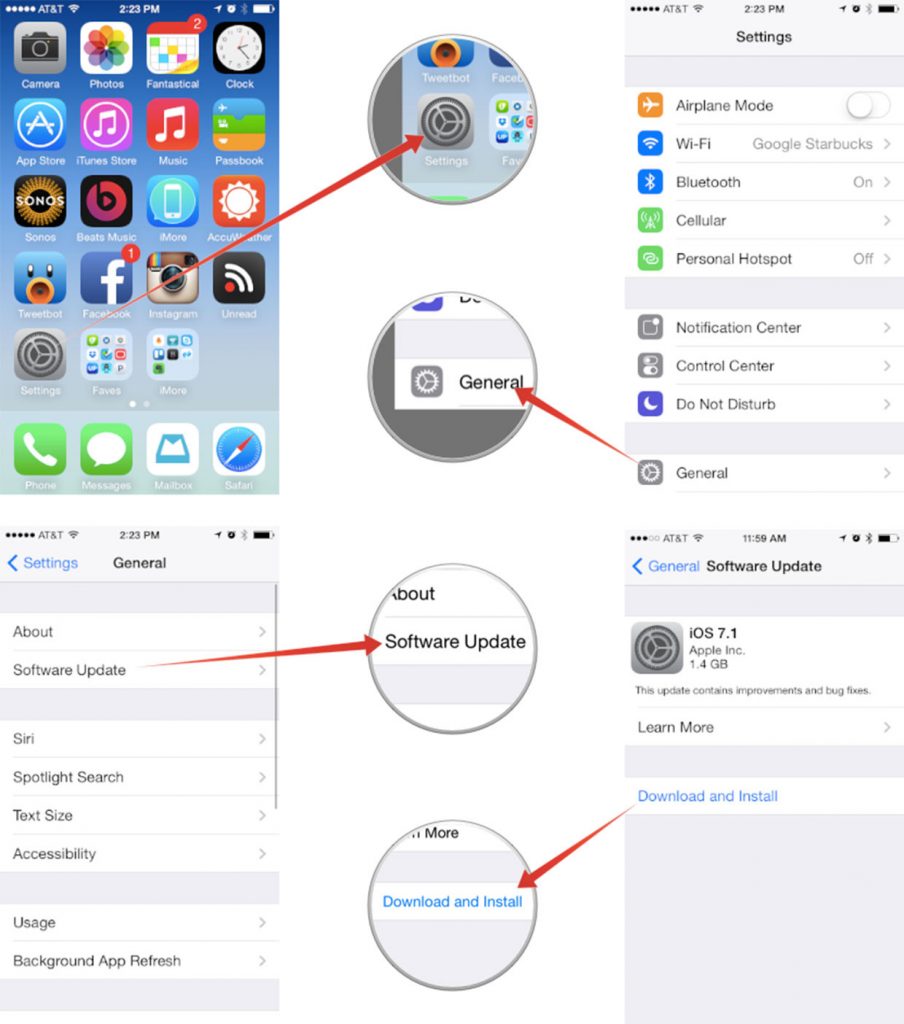 Cách nâng cấp iOS mới nhất cho iPhone (Nguồn: trainghiemso.vn)