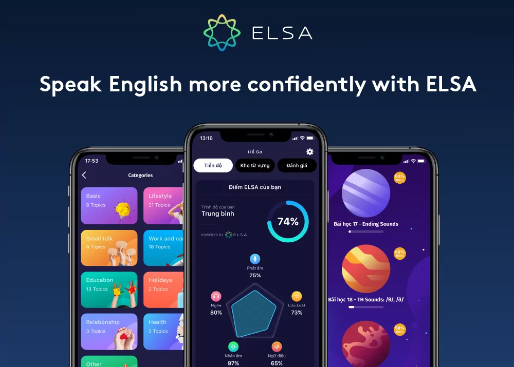 ELSA Speak - App dạy phát âm tiếng Anh và chấm điểm siêu chuẩn