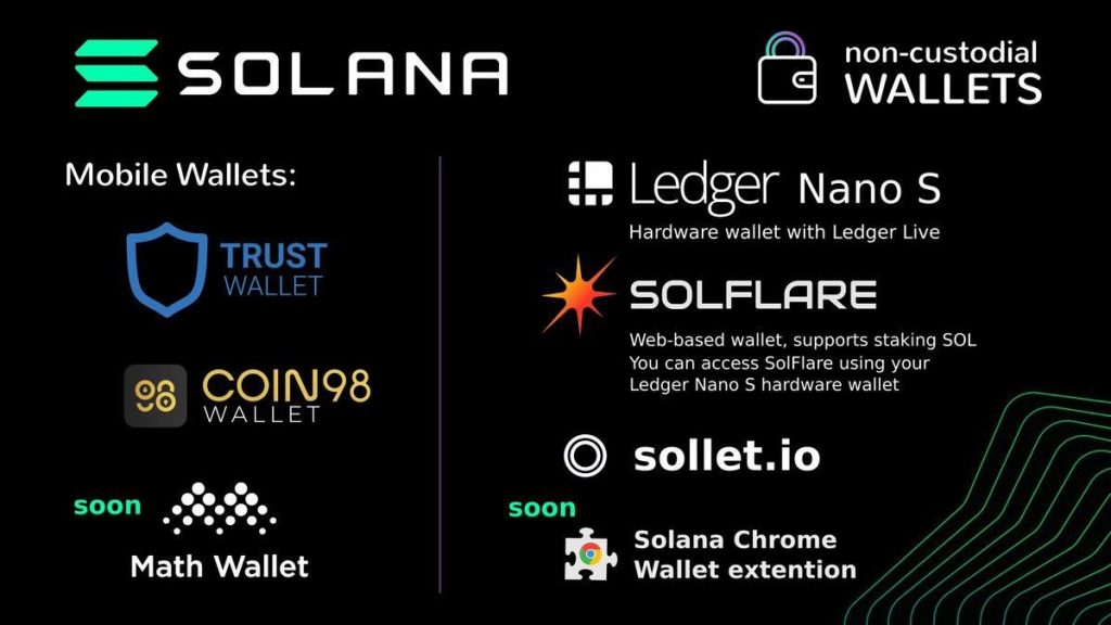 Các loại ví lưu trữ Solana