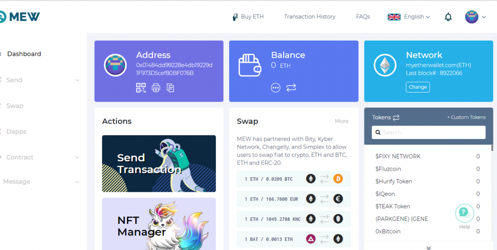  Ví MyEtherWallet