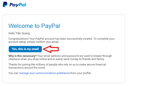 Hướng dẫn cách xác minh tài khoản Paypal