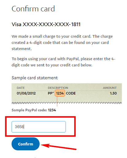 Quá trình xác minh thẻ VISA với PayPal