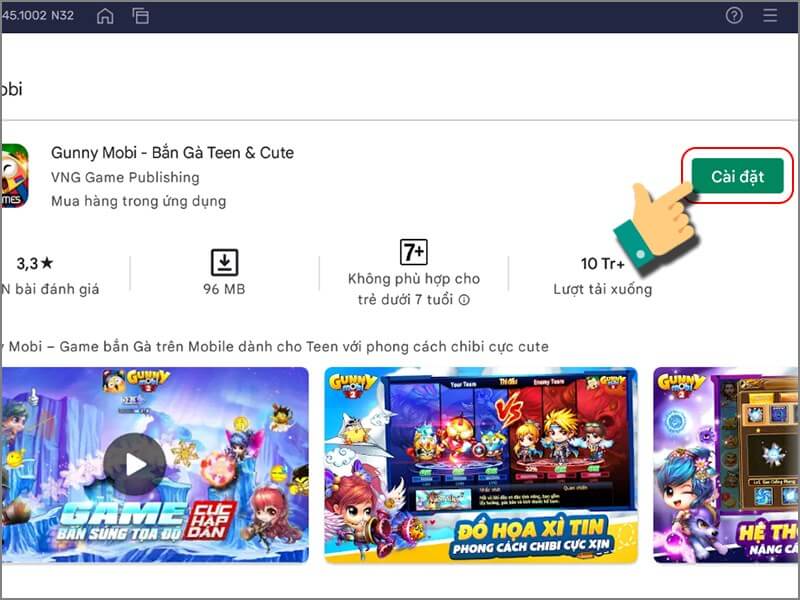 Bước 3: Tại giao diện màn hình, ấn chọn nút cài đặt phía bên phải.