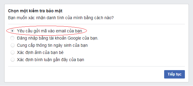 Checkpoint nhận mã từ số email