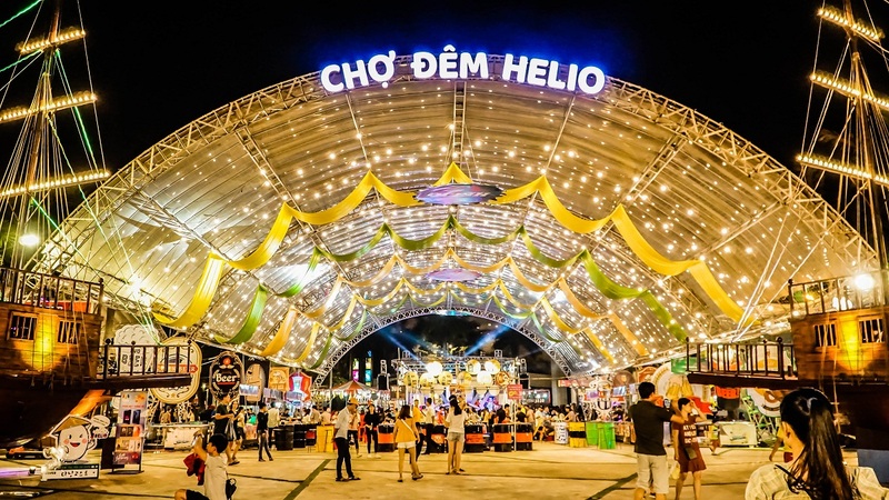 Địa điểm vui chơi Đà Nẵng về đêm: Chợ Helio