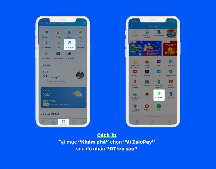 Cách thanh toán trả sau vinaphone bước 1