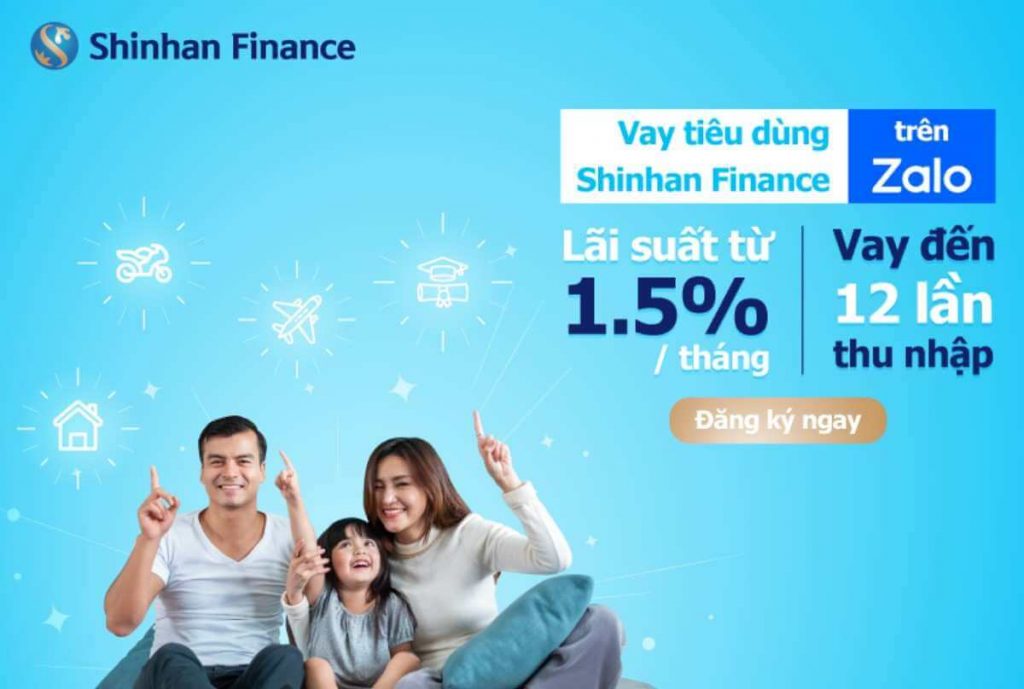 Vay tiền mặt nhanh chóng qua Shinhan Finance