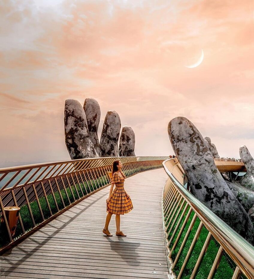 Cầu Vàng Bà Nà Hills Đà Nẵng: Điểm sống ảo mới 