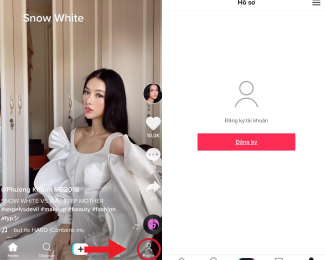 Đăng ký tài khoản kiếm tiền trên tiktok