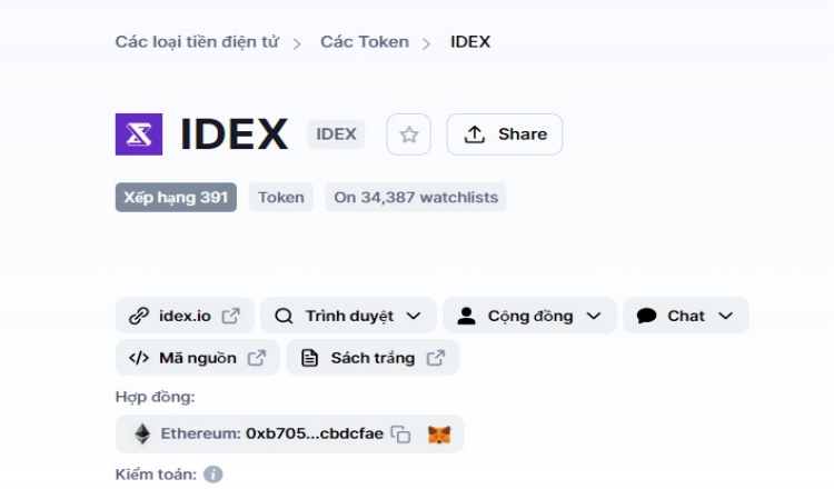 Vào trang chủ của IDEX 