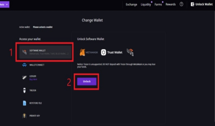 Chọn Unlock khi cửa sổ xuất hiện