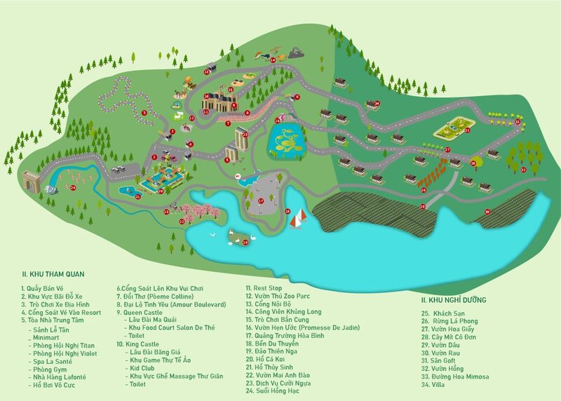bản đồ khu vui chơi wonderland