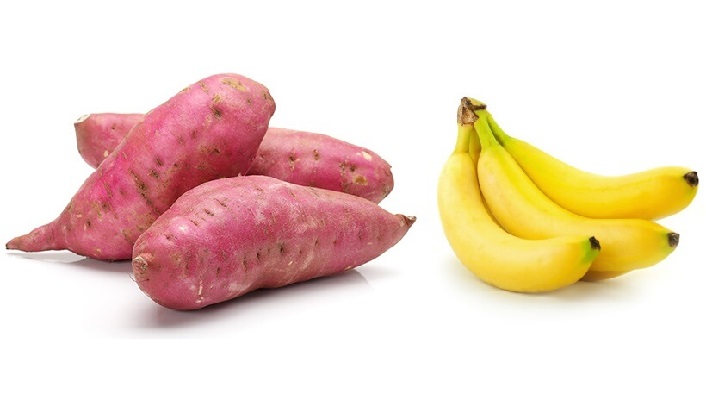 kết hợp khoai lang với chuối