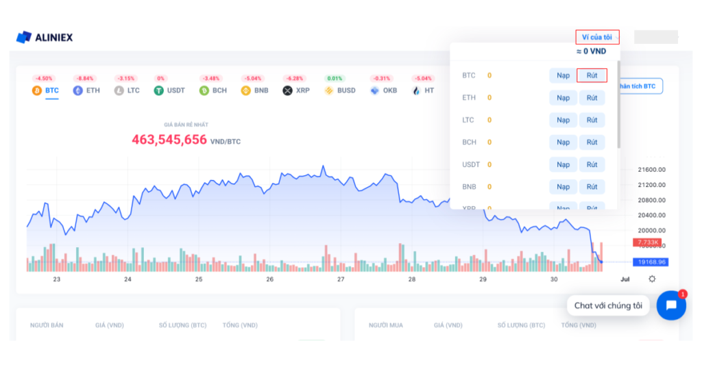 Hướng dẫn cách thức rút coin