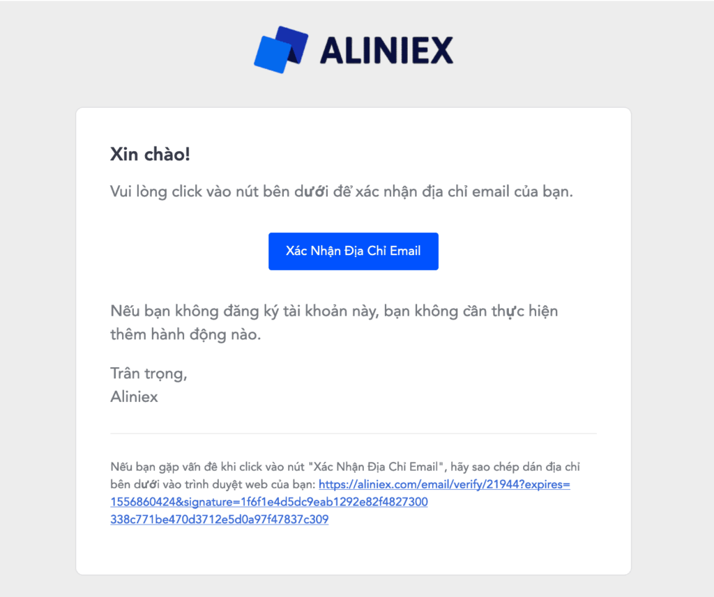 Xác nhận địa chỉ email 