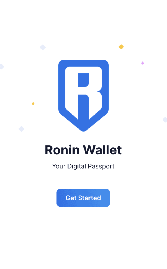 Chọn “Get Started” để bắt đầu quá trình kích hoạt ví
