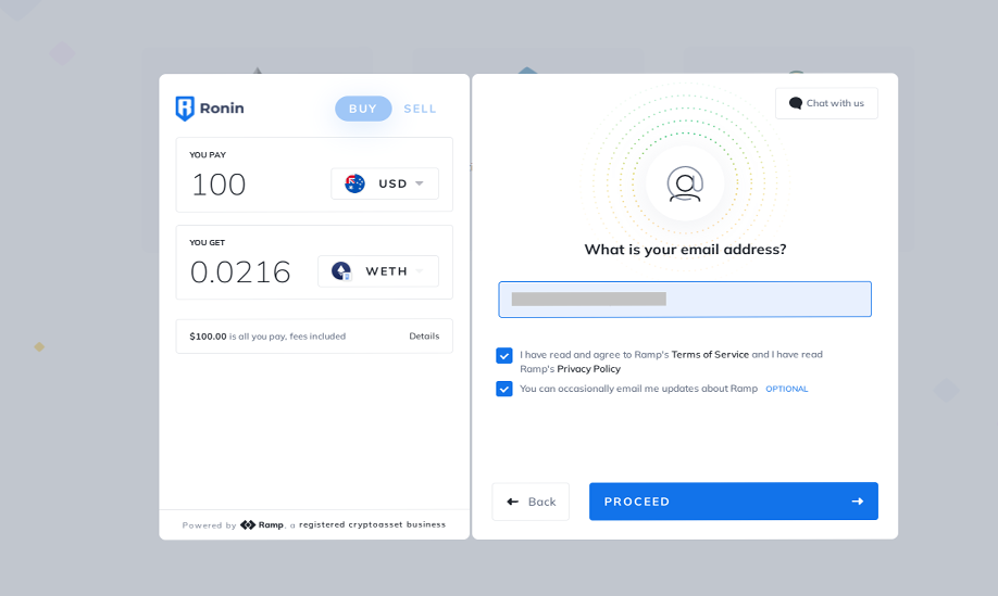 Kiểm tra lại địa chỉ ví Ronin Wallet