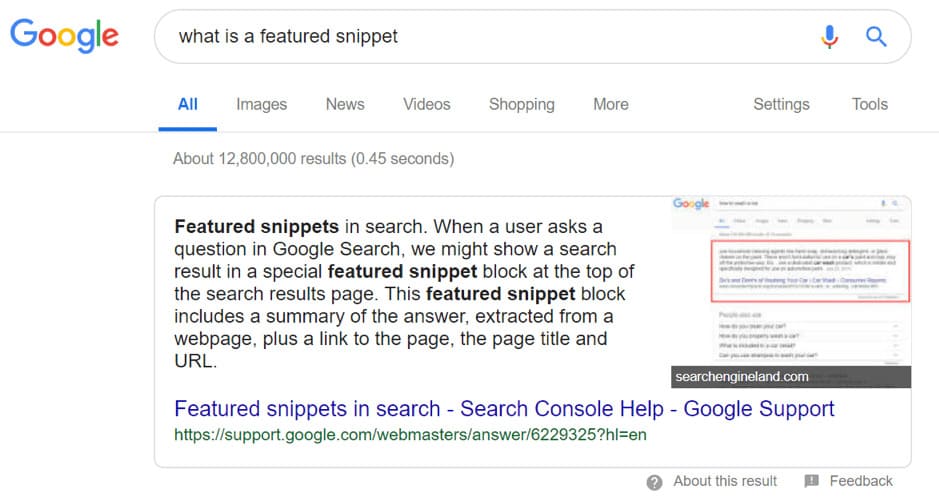For Featured Snippets, format the content