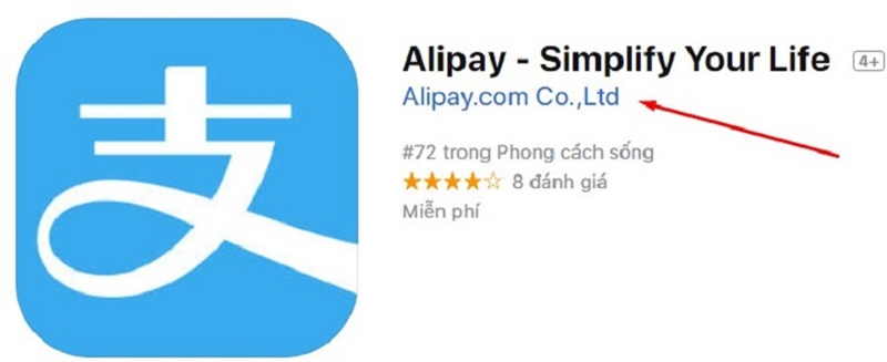 Bước 2 để tải Alipay trên hệ điều hành iOS
