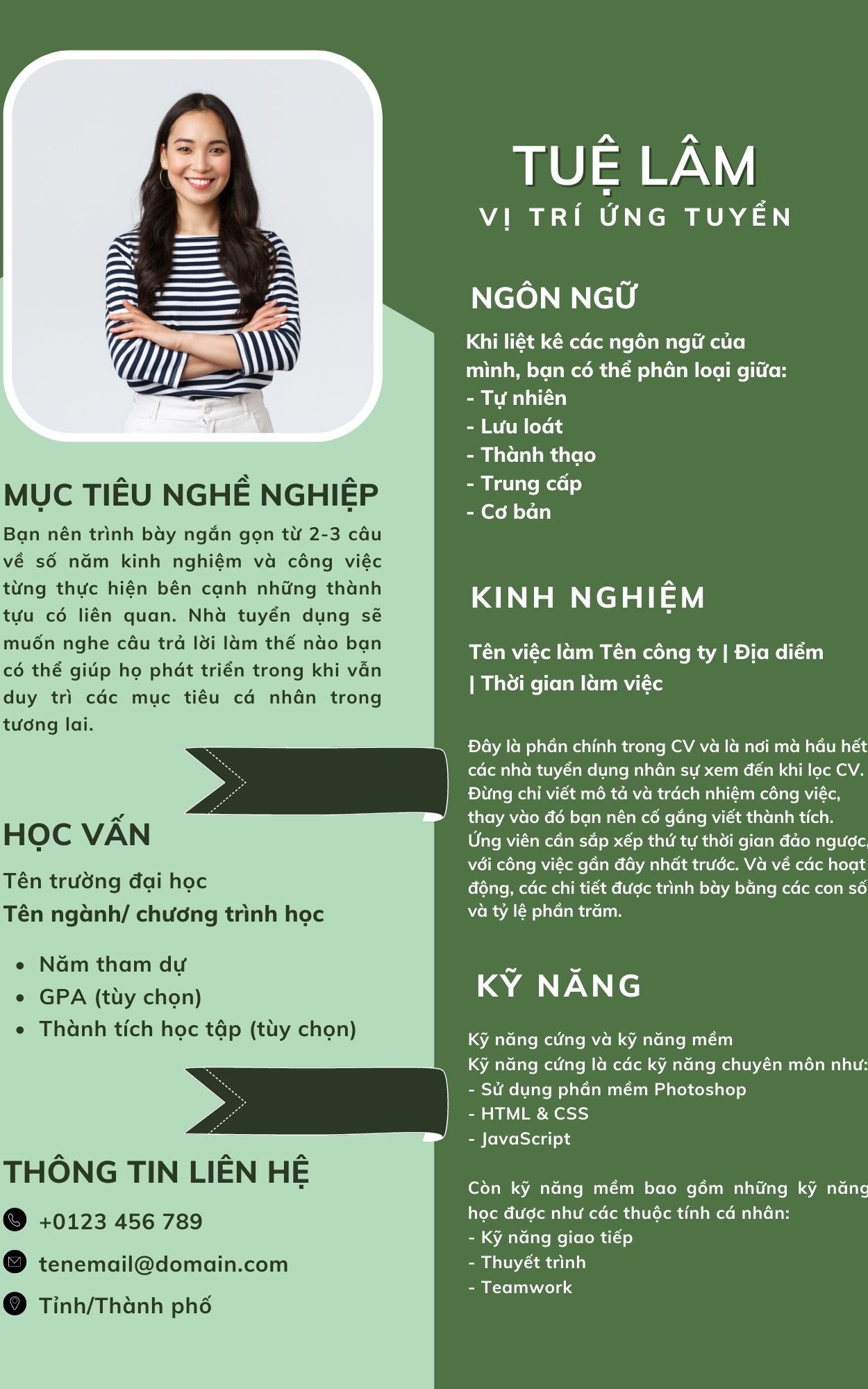 Mẫu Cv Tiếng Việt, Cách Viết Cv Ấn Tượng, Chuyên Nghiệp, Đơn Giản | Money24H