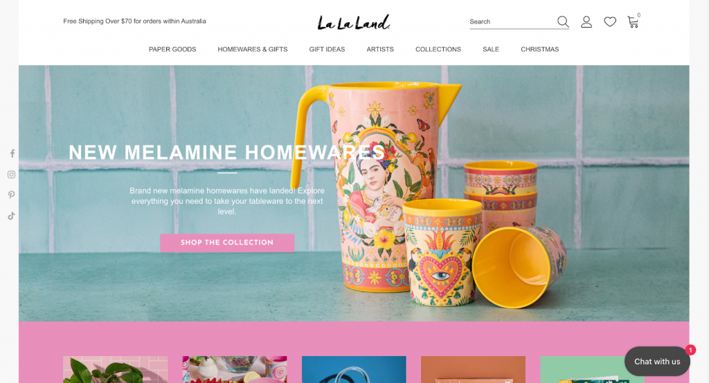 Online retailer La La Land sells goods made by a group of artists.