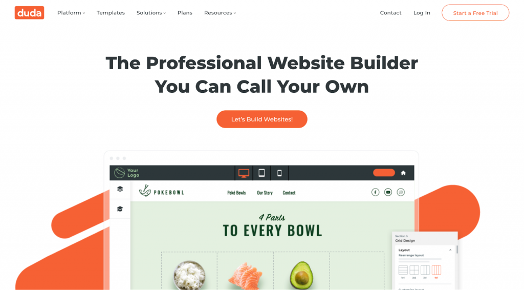Duda is the best choice for integrating SaaS platforms