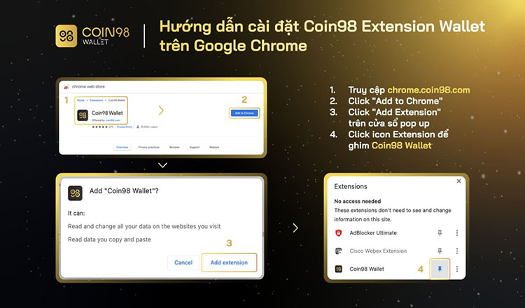 Chọn mục Add to Chrome 