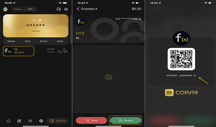 Cách nhận FX và FXRC20 token