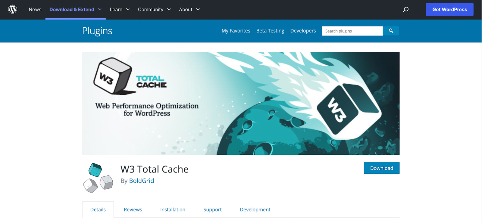 W3 Total Cache makes it easier to manage all of the benefits on website in one place