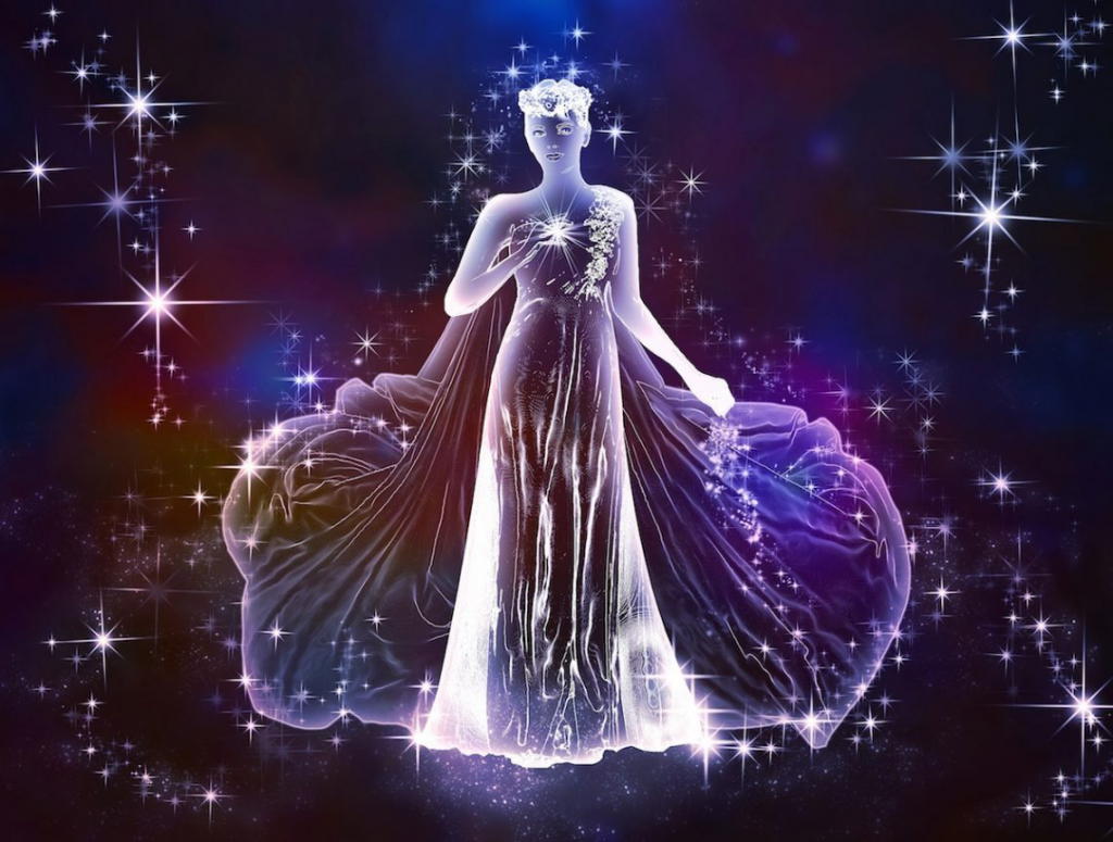 Cung Xử Nữ biểu tượng của nữ thần Astraea - nữ thần của đức hạnh, bao dung
