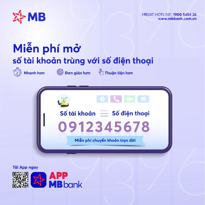 Đăng ký tài khoản MB Bank bằng số điện thoại chính chủ