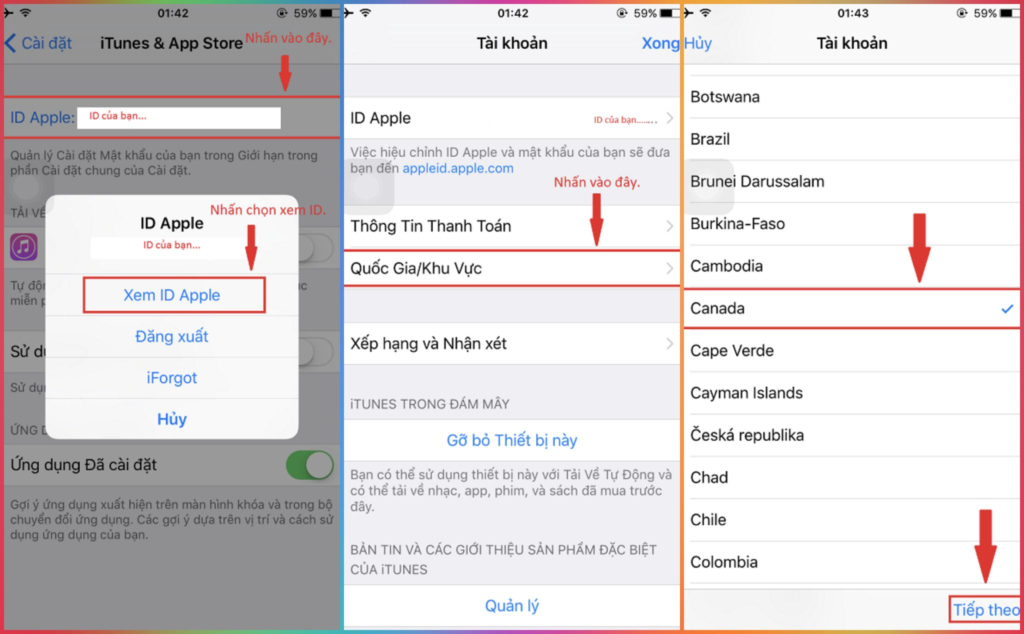 Tải ứng dụng TikTok Trung Quốc bằng cách thay đổi Quốc gia/ Vùng của Apple ID