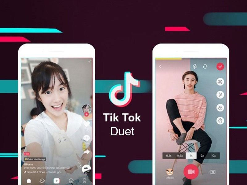 Tính năng duet trên TikTok (Nguồn: Internet)