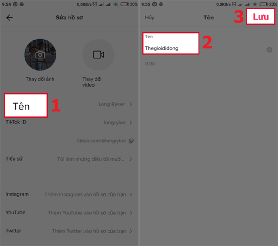 Hướng dẫn cách đổi tên người dùng TikTok, ID TikTok