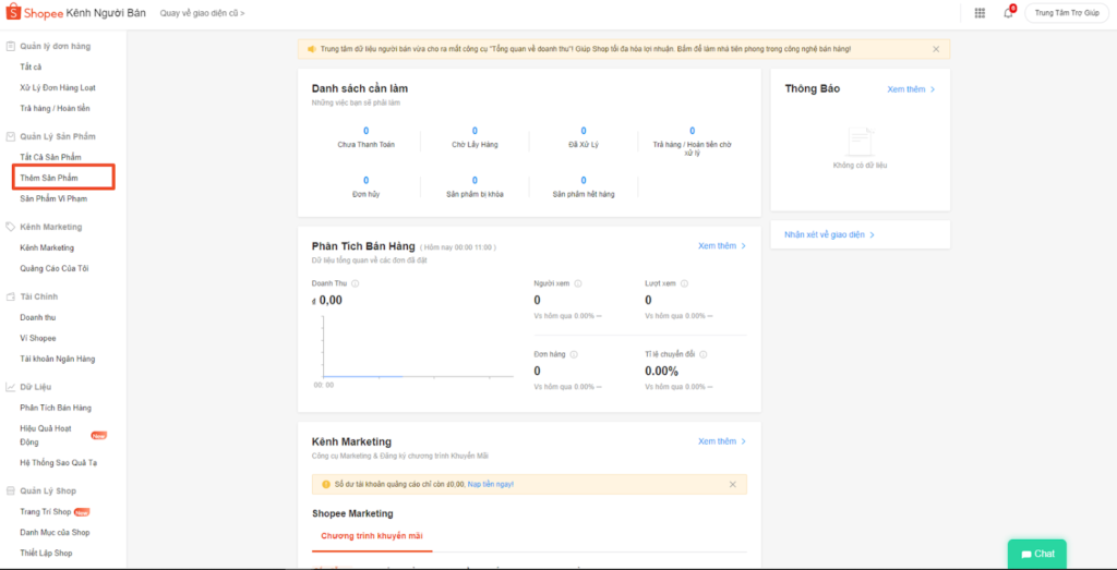 Bước 1 để kinh doanh online trên Shopee