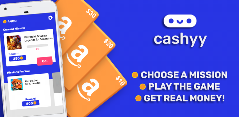 Cashyy – App đầu tư kiếm tiền khi chơi game